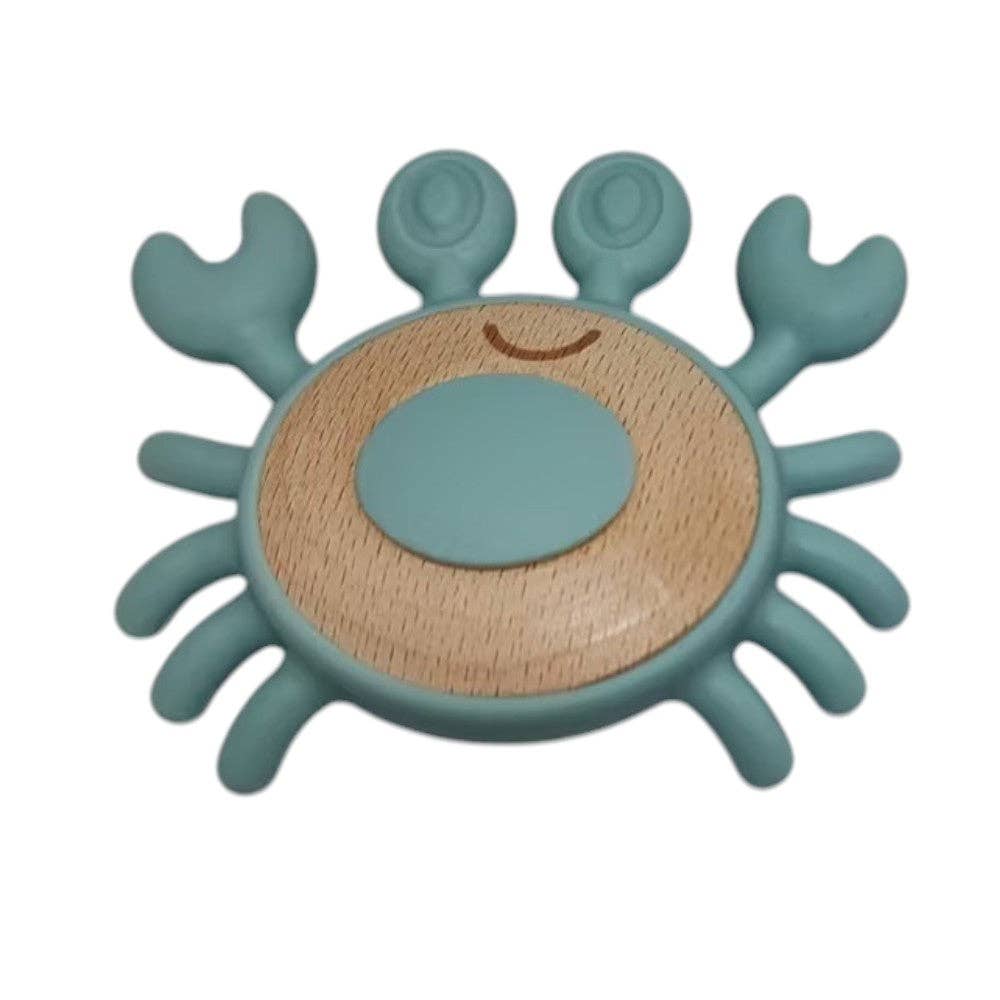 Crab Teether: Sunset Orange