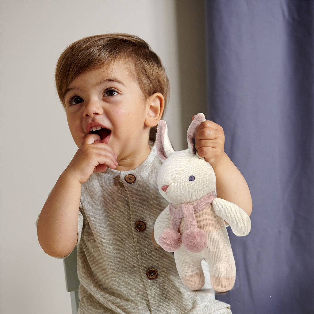 Baby Threads Cream Bunny - Organic Toys x3 + Gift Box