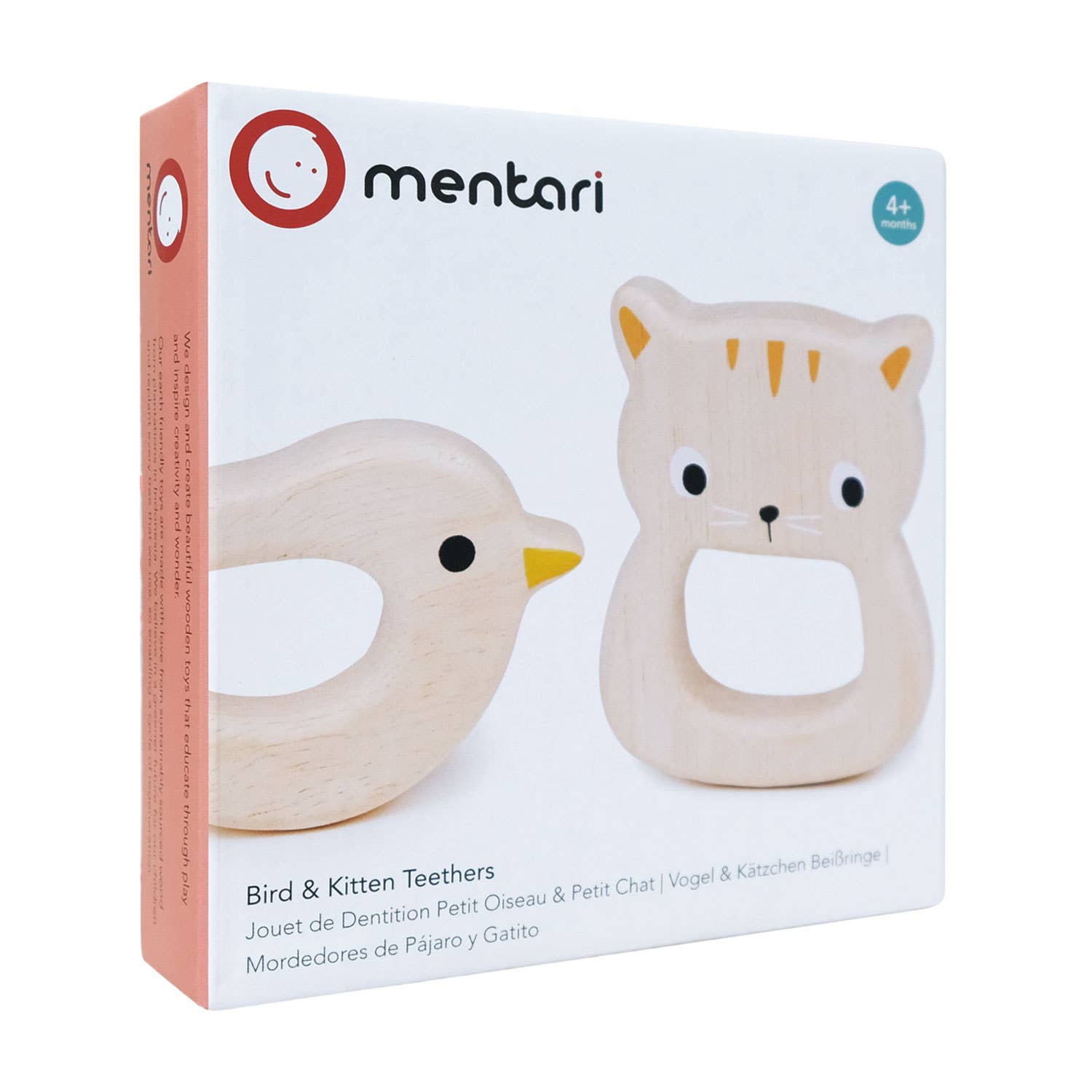 Mentari Bird & Kitten Teethers