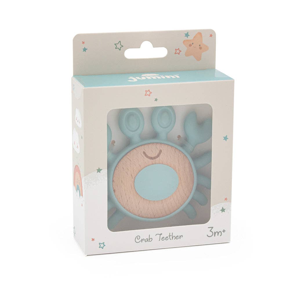 Crab Teether: Sunset Orange