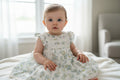 Easter chick print 100% cotton dress fully lined with chick plushy