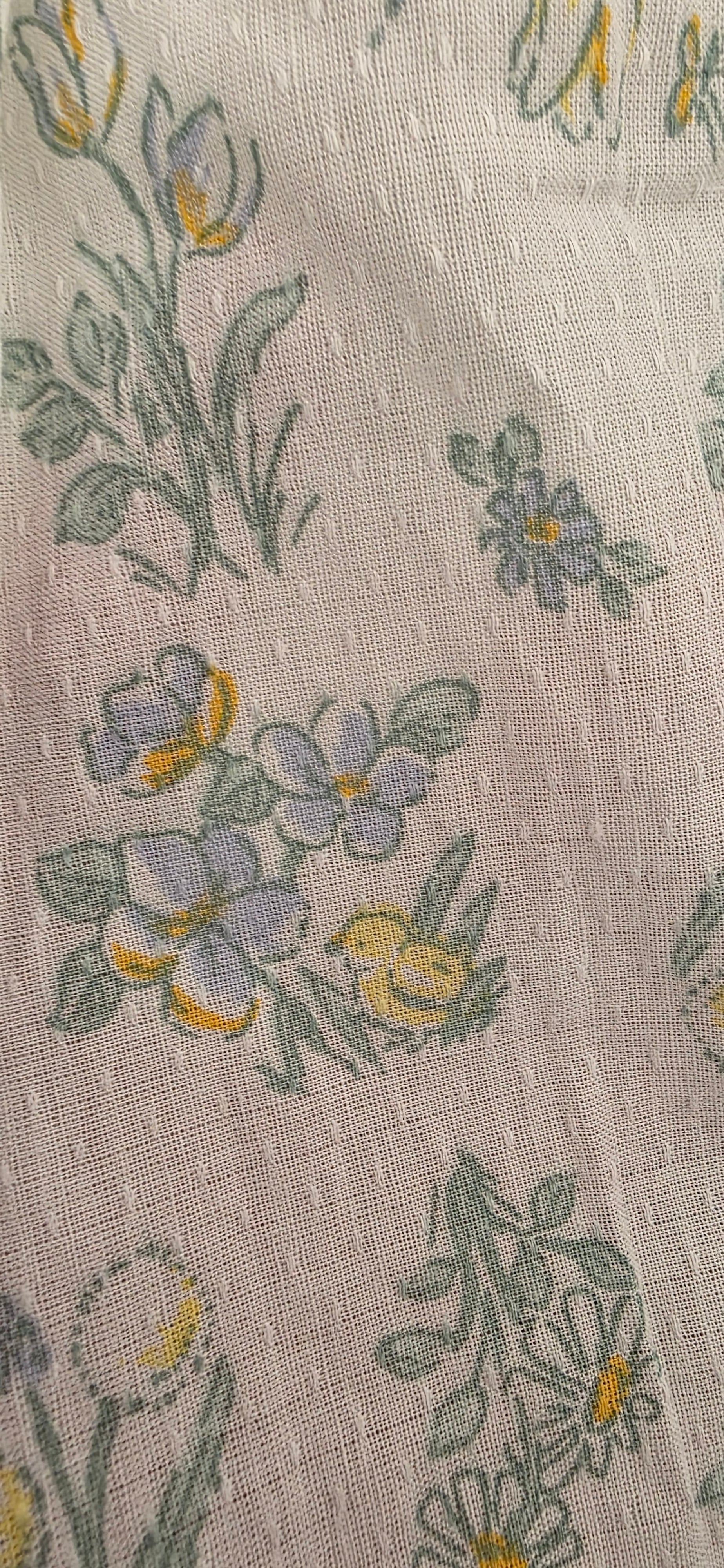 Easter chick print 100% cotton dress fully lined with chick plushy